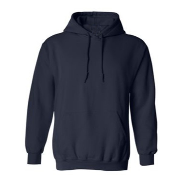 navy hooded pullover